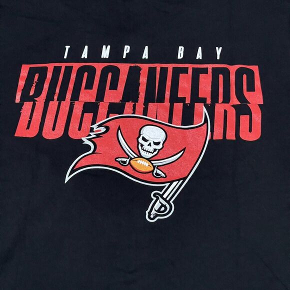 Tampa Bay Buccaneers Shirt Mens XL Black NFL Double Sided Modern Logo NEW - Picture 5 of 9